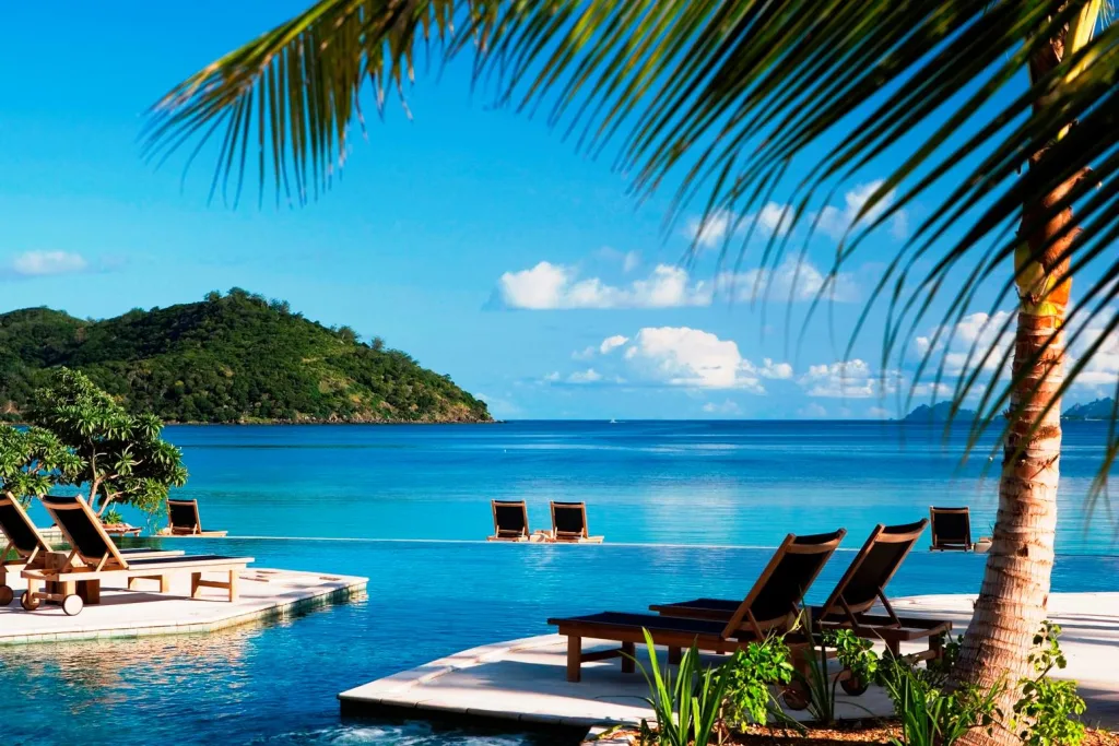 Infinity pool at Likuliku Lagoon Resort
